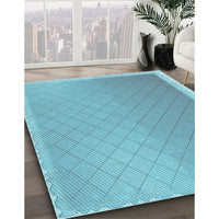 Patterned Blue Ivy Blue Rug, pat525lblu