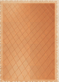 Machine Washable Transitional Neon Orange Rug, wshpat525org