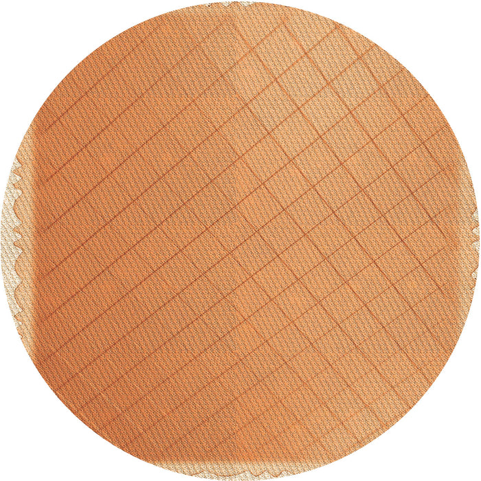 Square Patterned Neon Orange Rug, pat525org