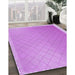 Machine Washable Transitional Violet Purple Rug in a Family Room, wshpat525pur