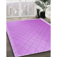 Patterned Violet Purple Rug, pat525pur