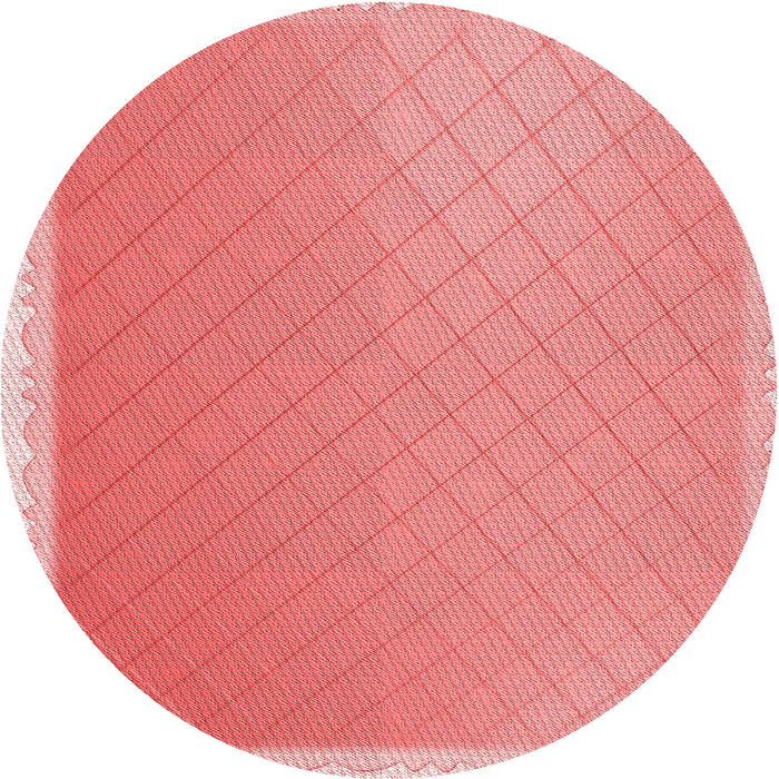 Square Patterned Light Coral Pink Rug, pat525rd