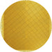 Square Patterned Bright Gold Yellow Rug, pat525yw