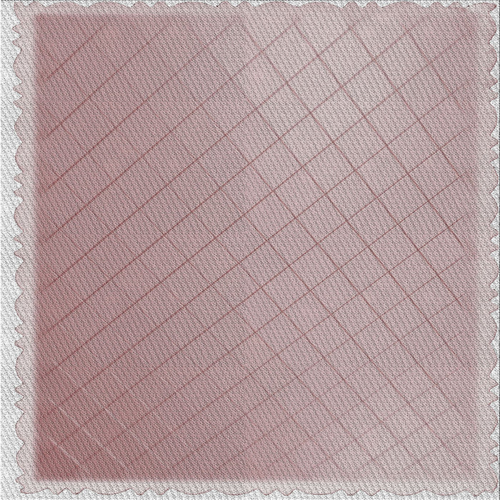 Square Patterned Rose Gold Pink Novelty Rug, pat525
