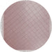 Sideview of Patterned Rose Gold Pink Novelty Rug, pat525