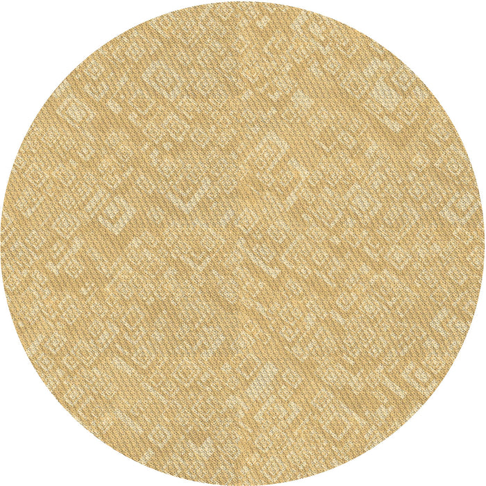 Square Patterned Golden Gold Rug, pat526brn