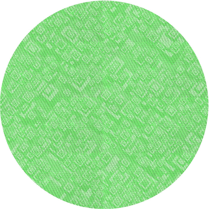 Square Patterned Emerald Green Rug, pat526grn