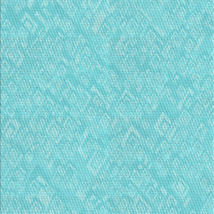 Patterned Turquoise Green Rug, pat526lblu