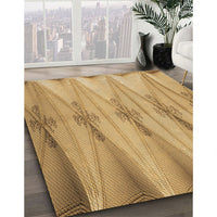 Patterned Orange Rug, pat527brn