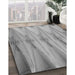 Machine Washable Transitional Cloud Gray Rug in a Family Room, wshpat527gry
