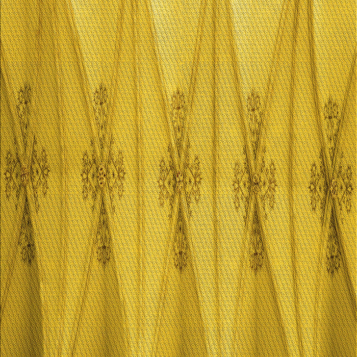 Patterned Deep Yellow Rug, pat527yw