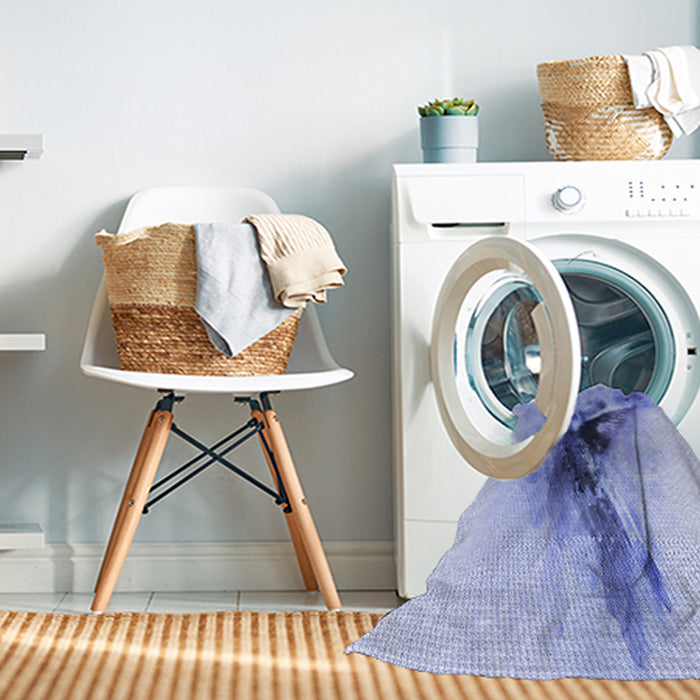 Machine Washable Transitional Periwinkle Purple Rug in a Washing Machine, wshpat528blu