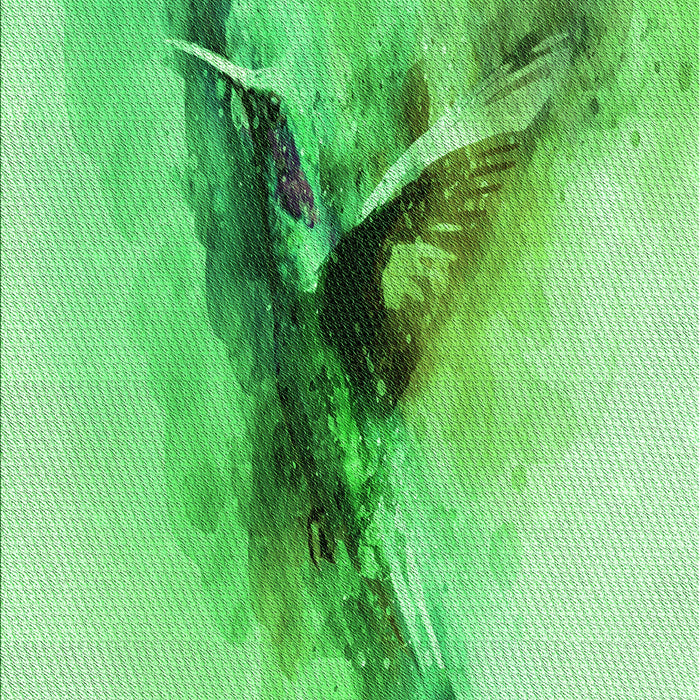 Patterned Green Rug, pat528grn