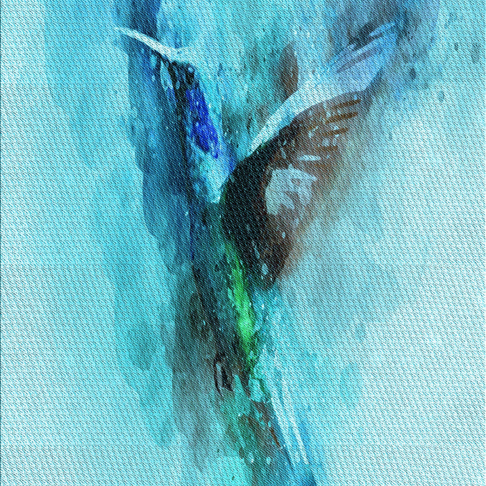 Machine Washable Transitional Light Sea Green Rug, wshpat528lblu