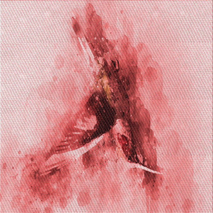 Round Patterned Red Rug, pat528rd