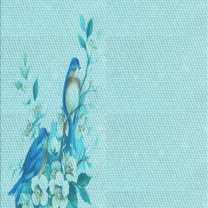 Patterned Diamond Blue Rug, pat529lblu