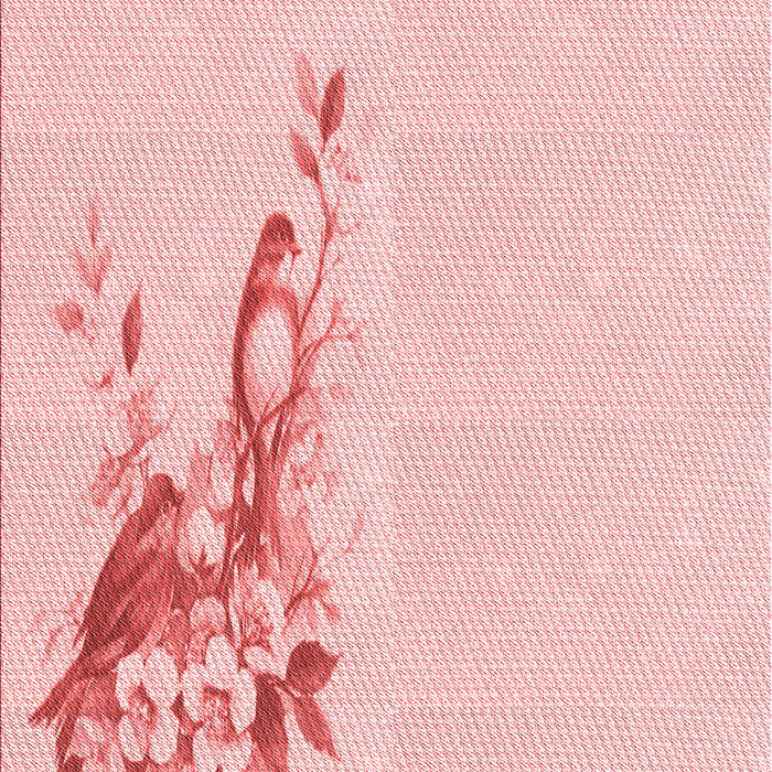 Machine Washable Transitional Pastel Red Pink Rug, wshpat529rd