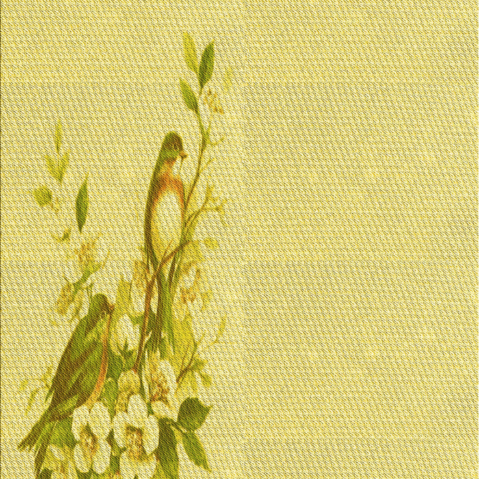 Patterned Yellow Rug, pat529yw