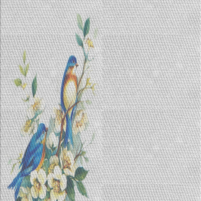 Patterned Pearl White Beige Novelty Rug, pat529