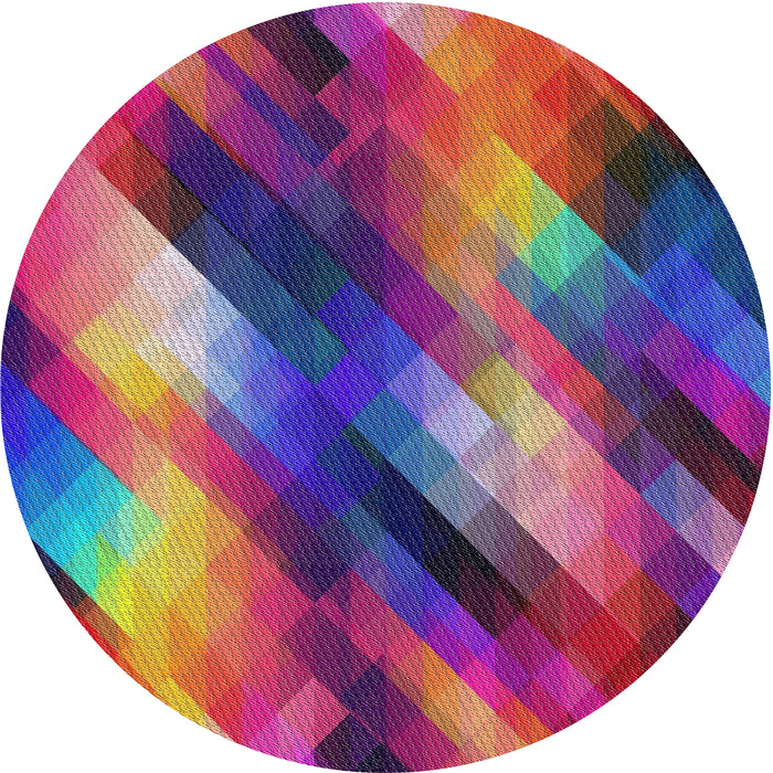 Square Machine Washable Transitional Plum Velvet Purple Rug, wshpat52