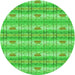 Square Patterned Neon Green Rug, pat530grn