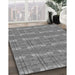 Patterned Gray Rug in Family Room, pat530gry