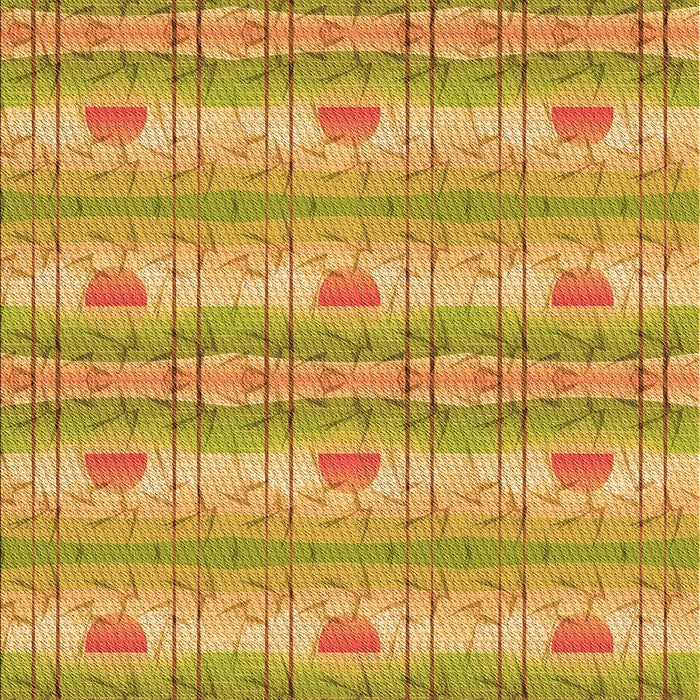 Patterned Golden Brown Yellow Rug, pat530org