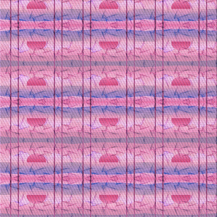 Round Patterned Violet Purple Rug, pat530pur