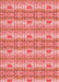 Patterned Fire Red Rug, pat530rd