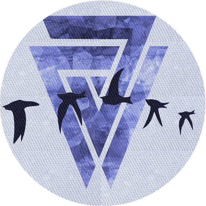 Square Patterned Lavender Blue Rug, pat531blu