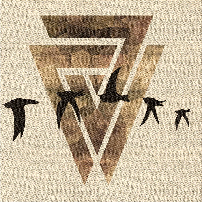 Round Patterned Vanilla Gold Rug, pat531brn