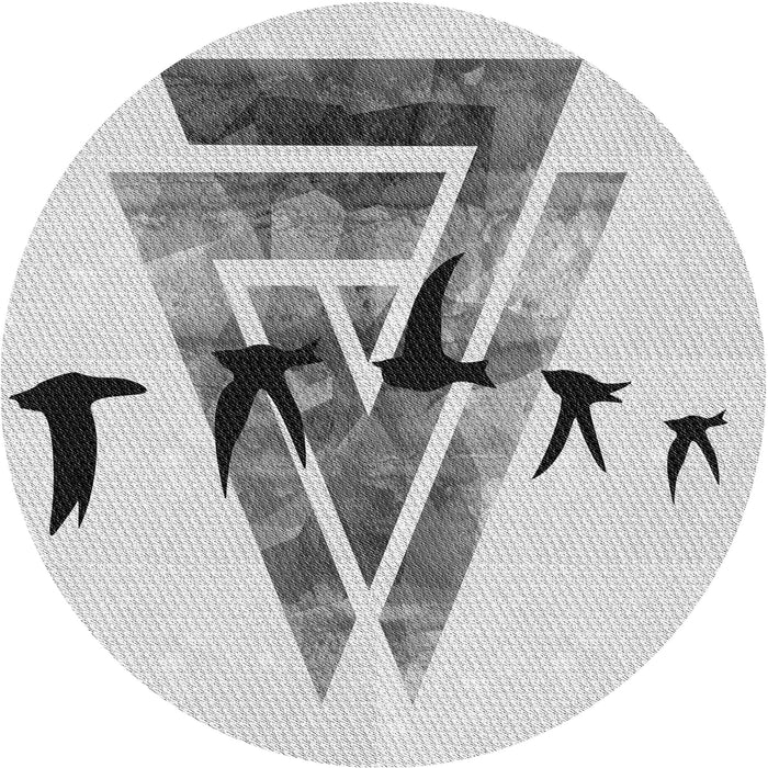 Square Patterned Gray Rug, pat531gry