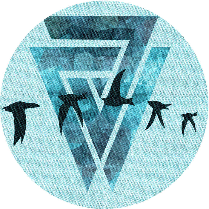 Square Patterned Blue Ivy Blue Rug, pat531lblu