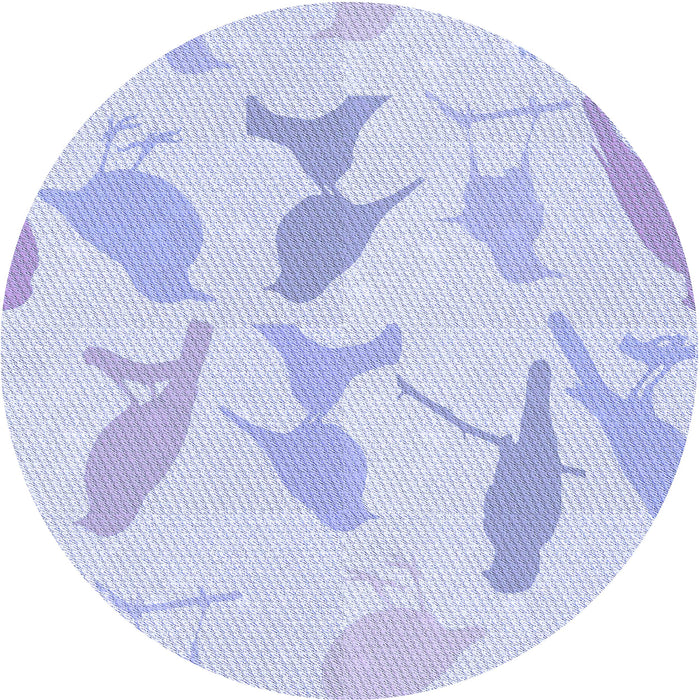 Square Machine Washable Transitional Lavender Blue Rug in a Living Room, wshpat532blu