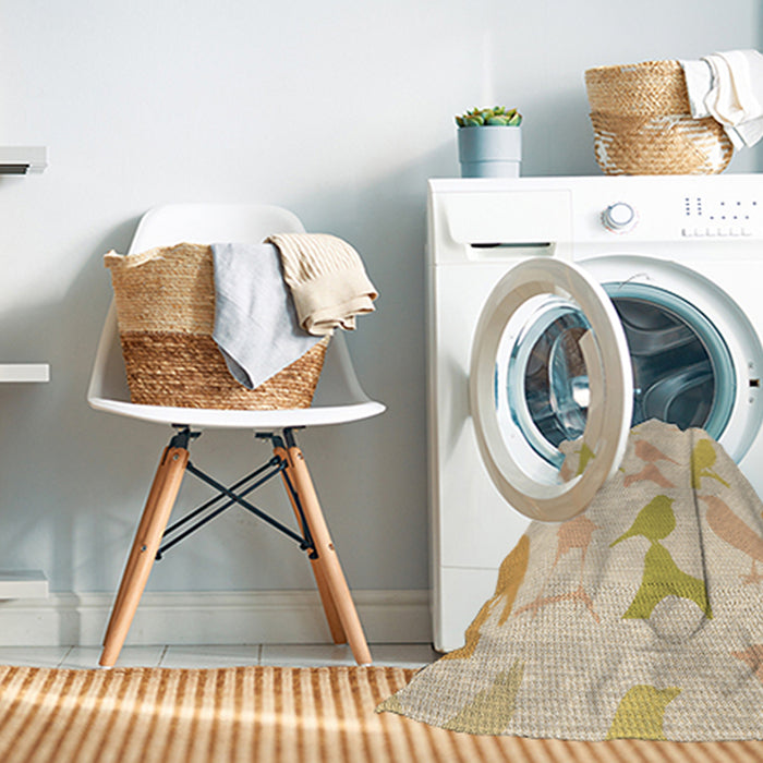 Machine Washable Transitional Golden Blonde Gold Rug in a Washing Machine, wshpat532brn