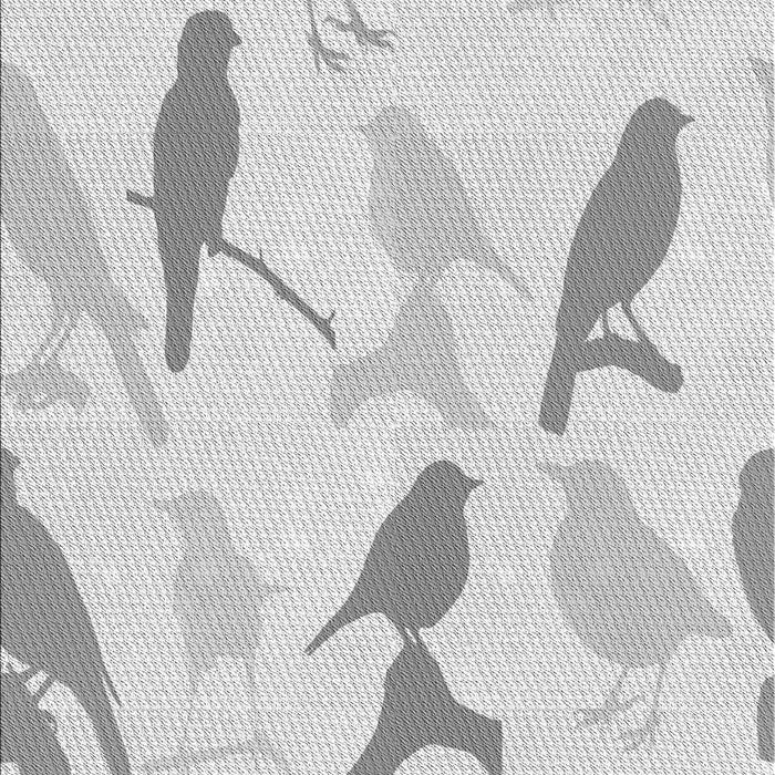 Patterned Platinum Gray Rug, pat532gry