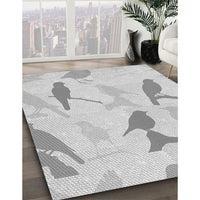 Patterned Platinum Gray Rug, pat532gry