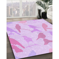 Patterned Violet Purple Rug, pat532pur