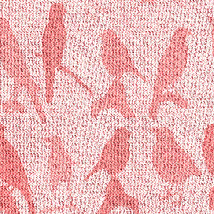 Machine Washable Transitional Pastel Red Pink Rug, wshpat532rd