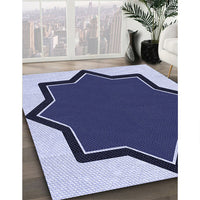 Patterned Blue Rug, pat533blu