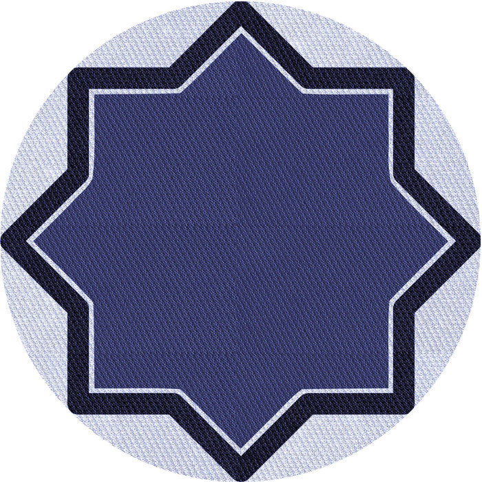 Square Machine Washable Transitional Blue Rug in a Living Room, wshpat533blu