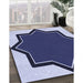 Machine Washable Transitional Blue Rug in a Family Room, wshpat533blu