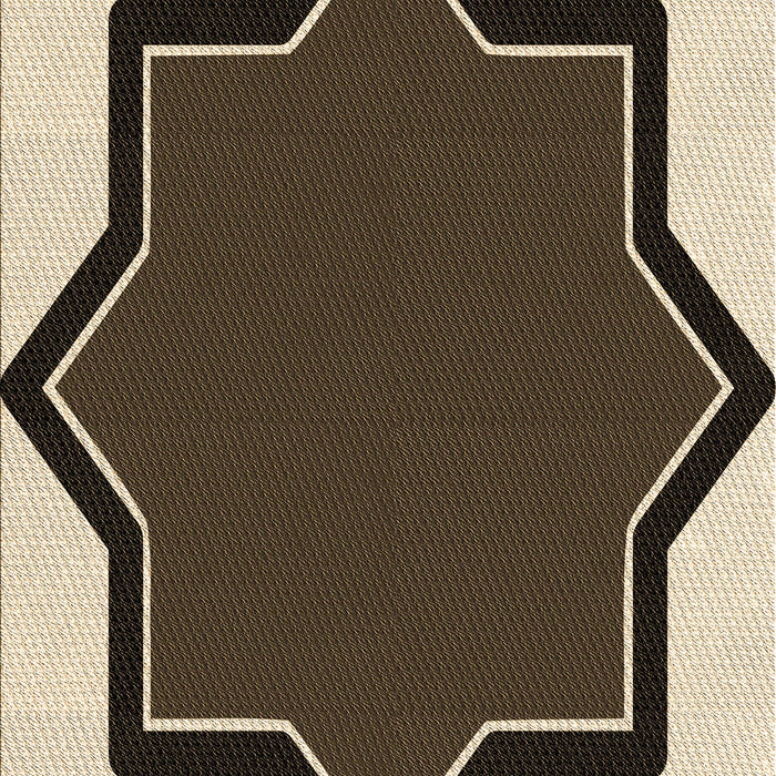 Patterned Bakers Brown Rug, pat533brn