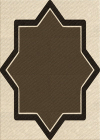 Machine Washable Transitional Bakers Brown Rug, wshpat533brn