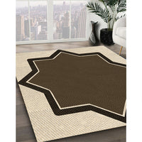 Patterned Bakers Brown Rug, pat533brn