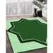 Machine Washable Transitional Deep Emerald Green Rug in a Family Room, wshpat533grn