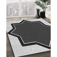 Patterned Silver Gray Rug, pat533gry