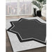 Patterned Silver Gray Rug in Family Room, pat533gry