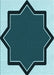 Machine Washable Transitional Medium Teal Green Rug, wshpat533lblu