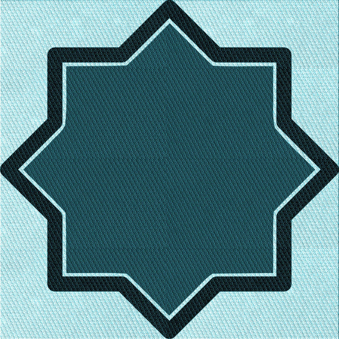 Round Machine Washable Transitional Medium Teal Green Rug, wshpat533lblu